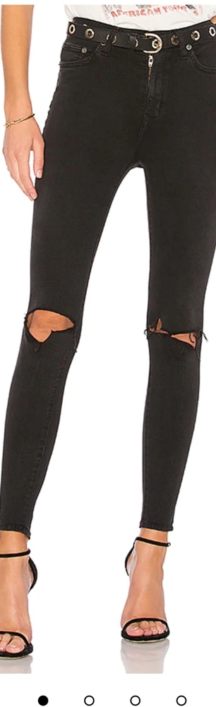 Lovers + Friends Mason High Rise Skinny Jeans Black 26